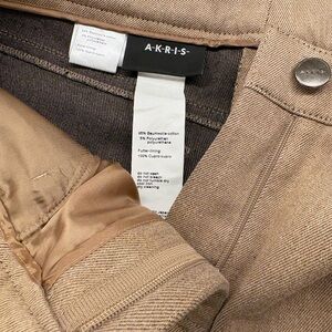 Akris Beige Textured Jeans